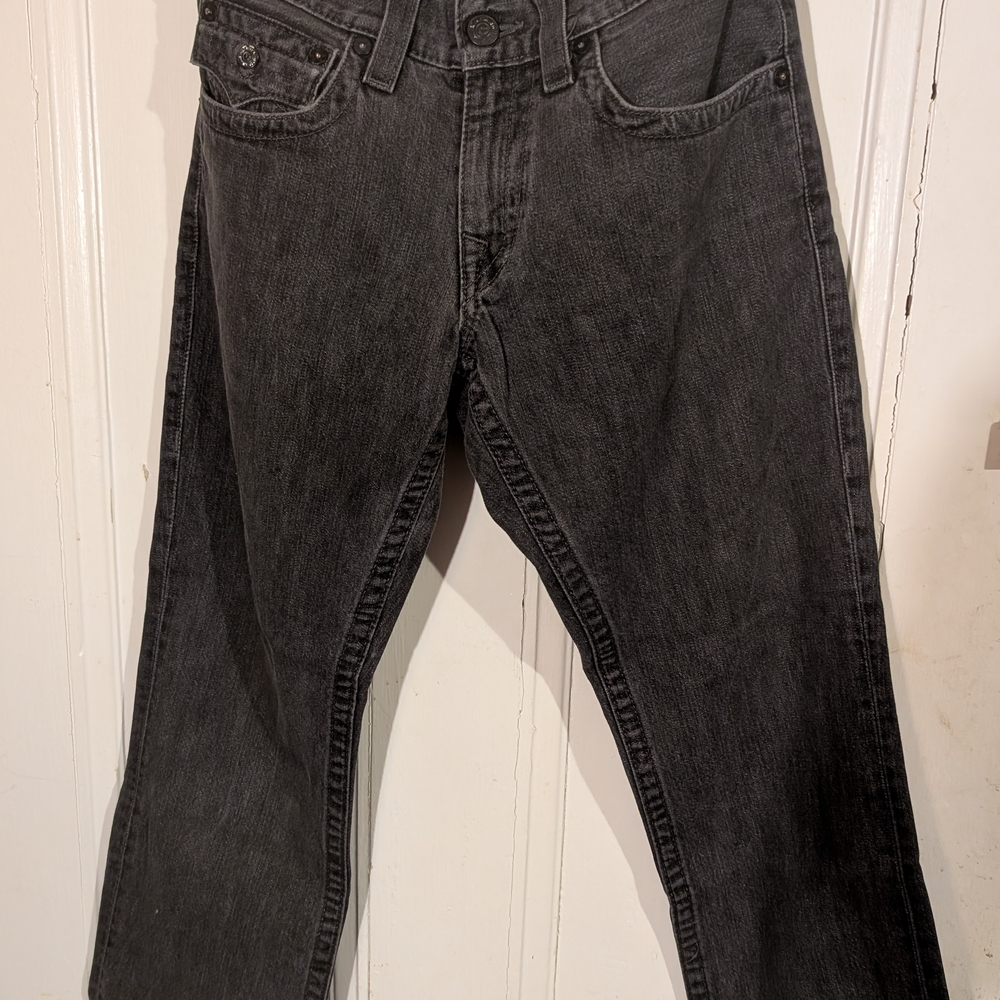 True Religion Black Skinny Jeans 33w